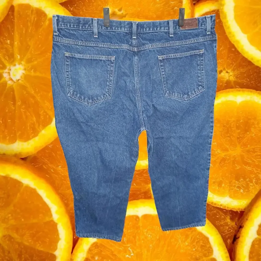 L.L. Bean Natural Fit‎ Blue Jeans 100% Cotton Size 44x30
